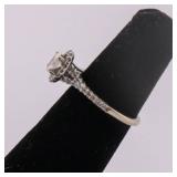 GIA 0.33 Ct Oval Diamond Ring & Band - Size 5
