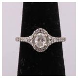 GIA 0.33 Ct Oval Diamond Ring & Band - Size 5