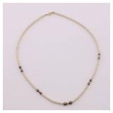 Cultured Pearl Necklace w/ 14k Gold Clasp