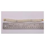 Cultured Pearl Bracelet w/ 14k Gold Clasp