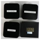 Honora Cultured Pearls w/ 14k Gold Clasps Lot of 4