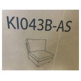 KATHY IRELAND River Brook Collection Lot of 2- K1043B-AS Patio Chairs with Cushions- Walnut Wicker