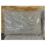 KATHY IRELAND River Brook Collection Lot of 4- K1043B-AS-DB Patio Chairs with Cushions- Walnut Wicker