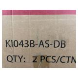 KATHY IRELAND River Brook Collection Lot of 4- K1043B-AS-DB Patio Chairs with Cushions- Walnut Wicker