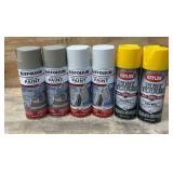 RUST-OLEUM, KRYLON Touch up, Roof Accessory, Protective spray paint lot of 6