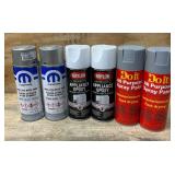 DO IT, KRYLON, MOPAR Spray paint lot of 6