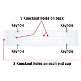 Commercial Electric 1-Pack 4 ft. 5200 Lumens LED Wraparound Light Garage Shop Light Office Warehouse Lighting 120-277V 4000K Bright White