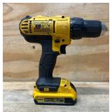 DEWALT 1/2  Cordless Drill Driver (battery included. No charger)