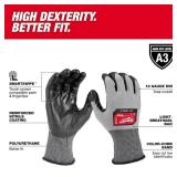 Large High Dexterity Cut 3 Resistant Polyurethane Dipped Outdoor & Work Gloves (12-Pack)