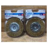 MASTERCRAFT Wire Wheel Brush 6  lot of 2