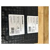 Beige Panama EMB Indoor, Outdoor 18 in. x 30 in. Rubber Backed Door Mat (lot of 2)