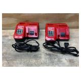 MILWAUKEE Rapid Charger Lot of 2
