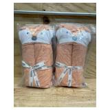 Baby GUND Lil  Luvs Hooded Blanket, Emory Fox, Ultra Soft Plush Security Blanket for Babies and Newborns (lot of 2)