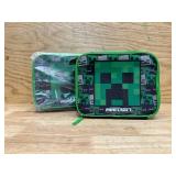 Minecraft Lot of 2- Insulated Lunch Bag Skeleton Creeper Zombie Mob Gaming