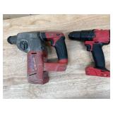 Milwaukee - Lot of 2 - Hammer Drill/Driver and Rotary Hammer (Non Working)