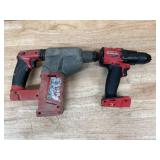 Milwaukee - Lot of 2 - Hammer Drill/Driver and Rotary Hammer (Non Working)