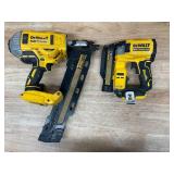 DeWalt - Lot of 2 - Pin and Framing Nailer (Non Working)
