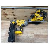 DEWALT - Lot of 2 - Framing Nailer and Circular Saw(Non Working)
