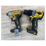 DEWALT - Lot of 2 - Drill and Impact Driver (Non Working)