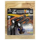 Performance Tool W2671 2Pk Fpx Flashlights W/ Pouch, Adjustable Duofocus Beam, Warm White LED, Water and Impact Resistant (0922255)