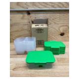 Sistema Nest It Meal Prep Food Storage Containers with Lids, 2 Compartments, 3.7 Cups, Plastic, 10-Pack, Green