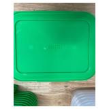 Sistema Nest It Meal Prep Food Storage Containers with Lids, 2 Compartments, 3.7 Cups, Plastic, 10-Pack, Green