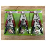 Uriah - Lot of 3 - 500Amp Booster Cable Clamps Extra Heavy Duty Spring Tension Side Mounting, 2pcs/set