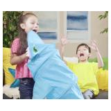 Lot of 2 - Pressman Goliath Giant Shark Bite Game - Snag Fish from Shark Before He Jumps Up - Jumps Nearly 3 Feet - Ages 4 and Up, 2-4 Players, Blue Light, Small