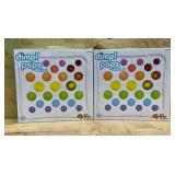 Fat Brain Toys Dimpl Pops Deluxe - The Ultimate Popping Experience, Kids & Adults (lot of 2)