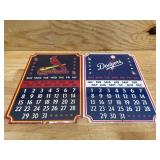 Assorted Baseball Metal Perpetual Calendars