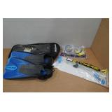 Cressi Adult Rondine Palau Fin Snorkel Set - Fin Size M/L