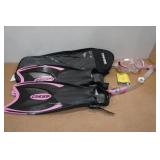 Cressi Adult Rondine Palau Fin Snorkel Set - Fin Size S/M