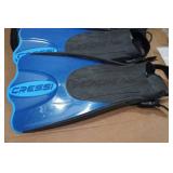 Cressi Adult Rondine Palau Fin Snorkel Set - Fin Size L/XL
