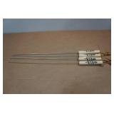 Set of 4 One Log Fire Roasting Sticks