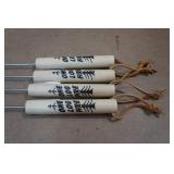 Set of 4 One Log Fire Roasting Sticks
