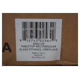 Danya B. Tabletop Rectangular Glass Ethanol Fireplace