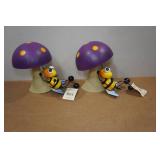 *2* Regal Art Metal Bee Garden Statues