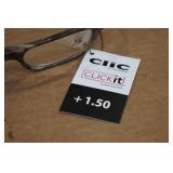 *3* Clic Magnetic Reading Glasses +1.50