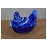Antique Westmoreland Glass Hen on Nest