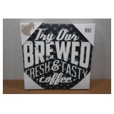 Novelty Canvas Sign - Coffee