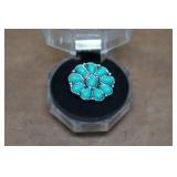 Silver Tone Turquise Ring