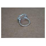 Silver Tone Turquise Ring