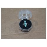 Silver Tone Turquise Ring