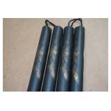 *2* Bruce Lee Black Dragon Foam Nunchucks
