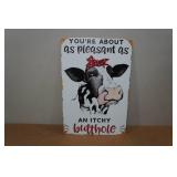 Novelty Metal Sign - Itchy Butthole