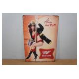 Novelty Metal Sign - Miller High Life