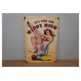 Novelty Metal Sign - Happy Hour