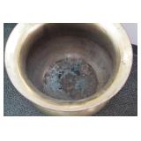 Ethan Allen Brass Cauldron Flower Pot