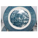 Currier & Ives “The Old Grist Mill” by Royal – 16-Piece Set