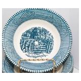 Currier & Ives “The Old Grist Mill” by Royal – 16-Piece Set